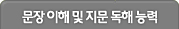 문장 이해 및 지문 독해 능력